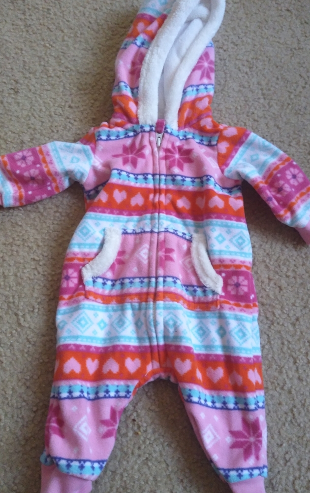 Girl's NB  Onesie With hoodie